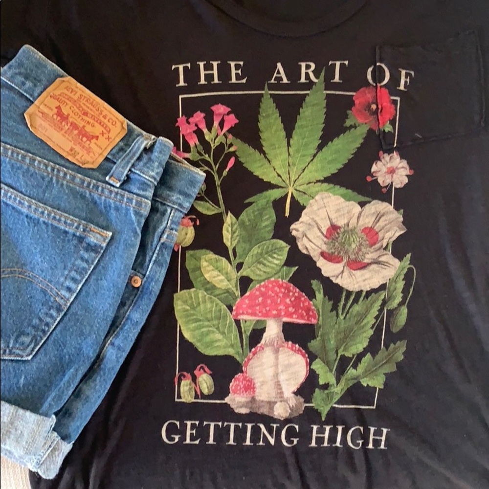 The Art of Getting High Swoop-neck T-Shirt